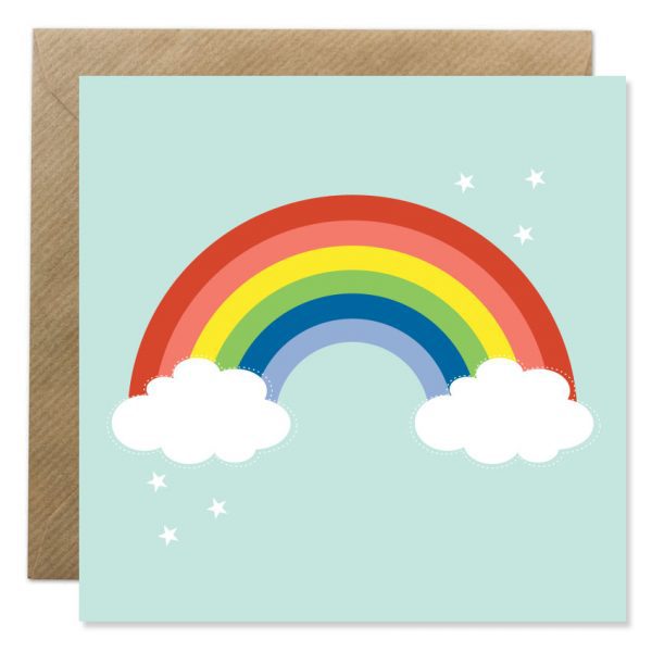 Bold Bunny Rainbow Card