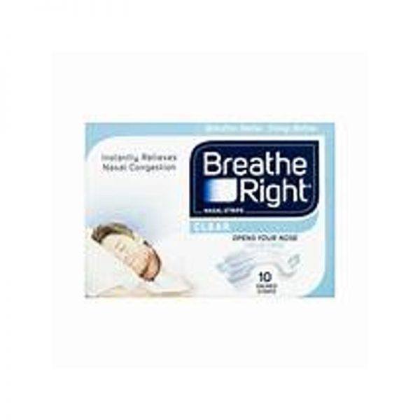 Breathe Right Clear Small/Medium Nasal Strips Pack of 10