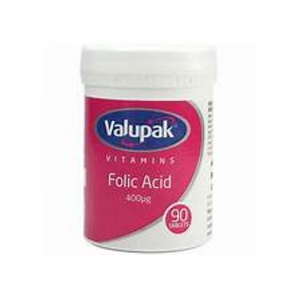 Valupak Folic Acid 400mg 90 Tablets