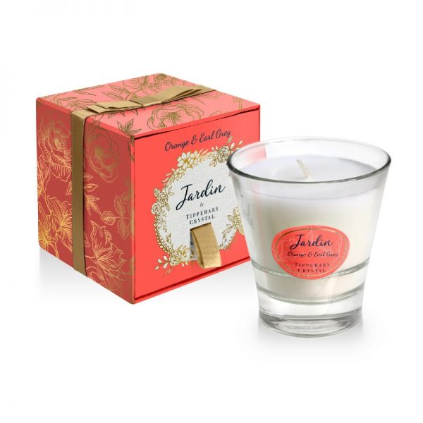 Tipperary Crystal Jardin Collection Candle - Orange & Earl Grey