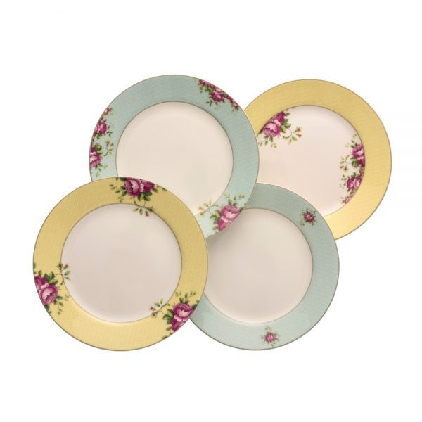 Aynsley Archive Rose Sweet/Salad Plates (Set of 4)