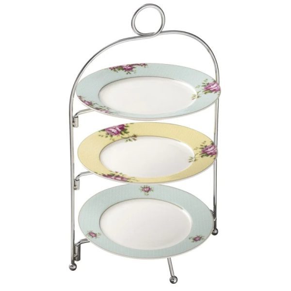 Aynsley Three Tier Metal Plate Stand - Stand Only