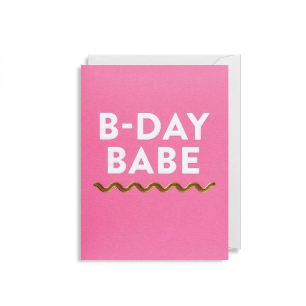 Cherished Mini Greeting Card - B-Day Babe