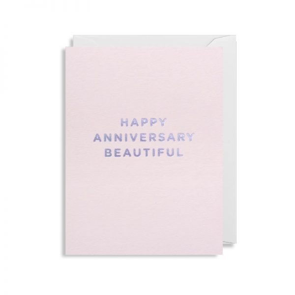 Cherished Mini Greeting Card - Happy Anniversary Beautiful