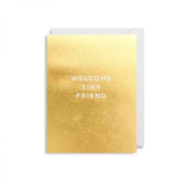 Cherished Mini Greeting Card - Welcome My Tiny Friend