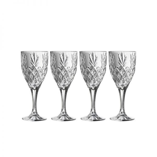 Galway Crystal Renmore Goblet Glasses (Set of 4)