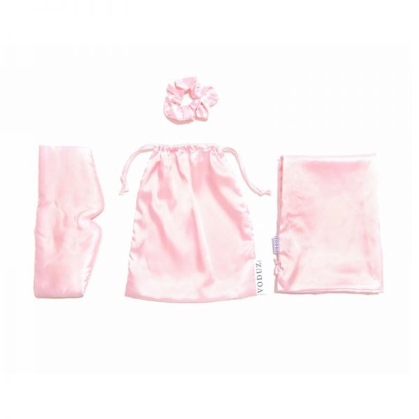 Voduz Slumber Satin Pink Sleep Set