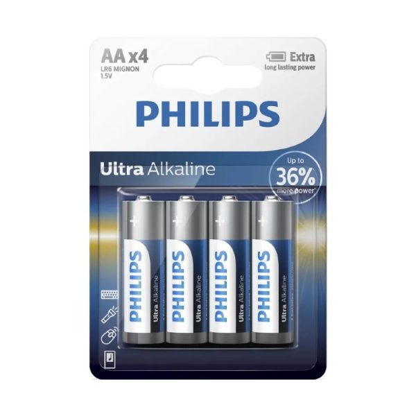 Philips Ultra Alkaline AA - 4 Pack