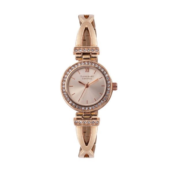 Tipperary Crystal Amelie Rose Gold Watch