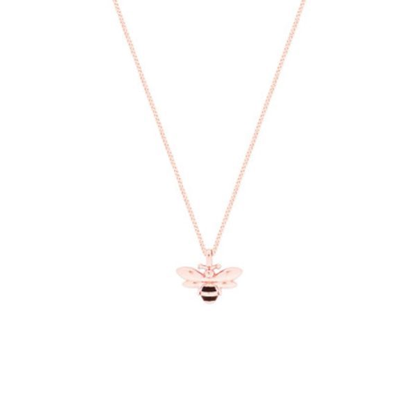 Tipperary Crystal Bee Rose Gold Pendant