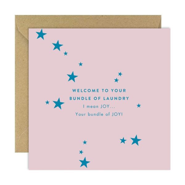 Bold Bunny Welcome To Your Bundle Of Joy Card