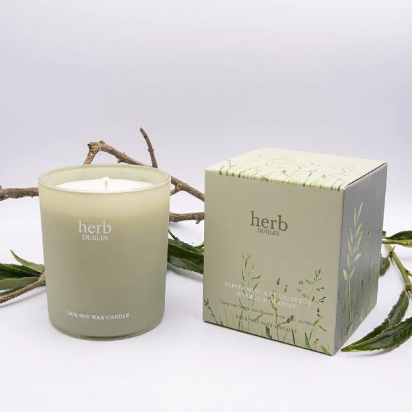 Herb Dublin - Peppermint, Eucalyptus & Lime Boxed Candle