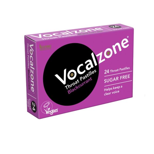 Vocalzone Throat Pastilles Blackcurrant Sugar Free