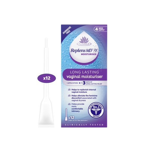 Replens MD Long Lasting Vaginal Moisturiser 12 Applicators