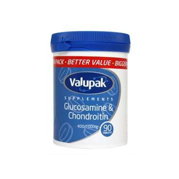 Valupak Glucosamine & Chondroitin 400/100mg 90 Tablets