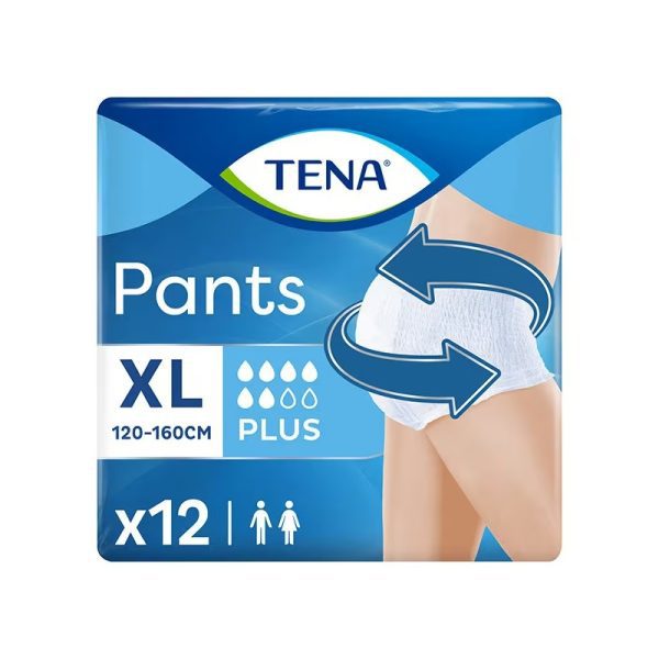 Tena Unisex Pants Plus Extra Large - 12 Pack