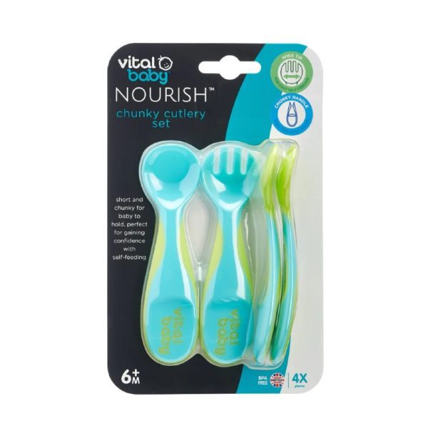 Vital Baby Nourish - Chunky Cutlery Set 6 Months+