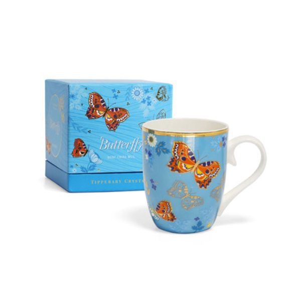 Tipperary Crystal Single Butterfly Mug - The Small Tortoiseshell